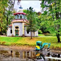 Очистка пруда ... :: Сергей Очистка пруда ... :: Сергей