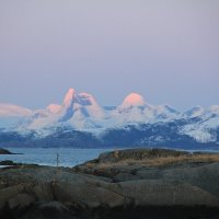 Розовые вершины сопок. :: Андрей Андреев Андреев