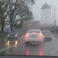 Дождливый день в Выборге. :: Харис Шахмаметьев Дождливый день в Выборге. :: Харис Шахмаметьев