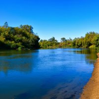 Днепр в сентябре. :: Милешкин Владимир Алексеевич Днепр в сентябре. :: Милешкин Владимир Алексеевич