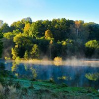 Осеннее утро на озере. :: Милешкин Владимир Алексеевич 
