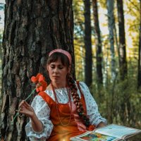 Настенька из сказки Аленький цветочек :: Валерия .