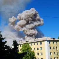 Ракетный обстрел Луганска :: Александр Лычагин Ракетный обстрел Луганска :: Александр Лычагин