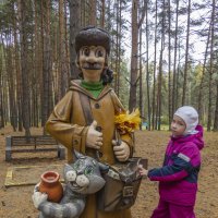 Алёна с героями мультика :: Сергей Цветков Алёна с героями мультика :: Сергей Цветков