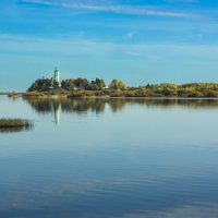 The Kubena River and the Church of Athanasius the Great in the distance on a clear October day | 3 :: Sergey Sonvar