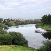 Река Вологда и Жилой комплекс «Прибрежный» :: Александр Ильчевский Река Вологда и Жилой комплекс «Прибрежный» :: Александр Ильчевский