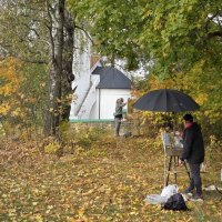 Осень в Бёхово. Художники. :: Хохлов Сергей 