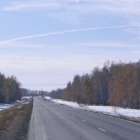 Дорога в район. :: сергей ермошкин