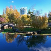 Осенний  парк  Гагарина :: Валентин Семчишин