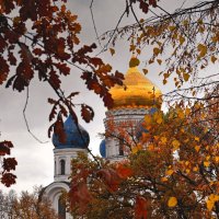 Золотые купола в золоте осени. :: Татьяна Помогалова