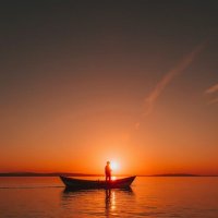 Sunset on the lake :: Vsevolod Boicenka