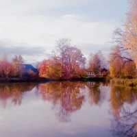 Осеннь на пруду :: Сергей Кочнев