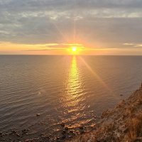 Озеро Онего. Закат. :: Михаил Свиденцов