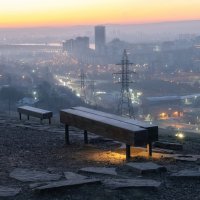 Город в дымке :: Марина Фомина. Город в дымке :: Марина Фомина.