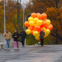 Осень - пора сбора воздушных шариков :: Магомед .