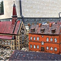 Домики керамического макета. :: Валерия Комова Домики керамического макета. :: Валерия Комова