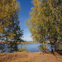 Осенний пейзаж на Волге :: Александр Синдерёв