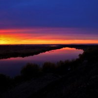 закат на Ахтубе :: Аркадий Баринов закат на Ахтубе :: Аркадий Баринов