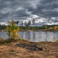Осень.Лесное озеро. :: Александр Тулупов