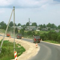 Автодорога А-119 (Вологда – Медвежьегорск) около деревни Чебунино :: Александр Ильчевский 