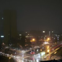 Ночной перекресток в туманном ноябре :: Минихан Сафин