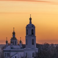 Храм на утренней заре :: Сергей Цветков Храм на утренней заре :: Сергей Цветков