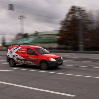 На скорости по Большому Каменному мосту. :: Татьяна Помогалова На скорости по Большому Каменному мосту. :: Татьяна Помогалова