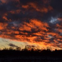 Один ноябрьский закат :: Олег Ховренков