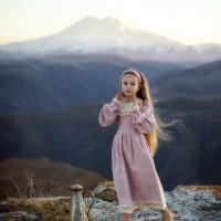 закат на Эльбрусе)),,,, :: Алина Ауман