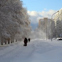 Метель ещё не сдаёт позиции с ночи :: Татьяна Лютаева