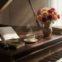 Кофе у рояля :: Valentin Bondarenko
