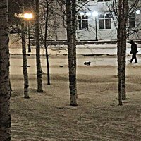 С утра по бульвару с собачкой! :: Владимир