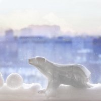 "Снятся людям иногда голубые города"... (Снято на балконе)  Всех с началом зимы! :: Bosanat 