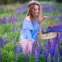 Девушка собирает цветы... :: Натала ***