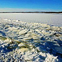 Декабрь...Торошение льда на Юганской Оби! :: Владимир 