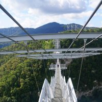 Самый длинный подвесной мост :: Наталия Григорьева Самый длинный подвесной мост :: Наталия Григорьева