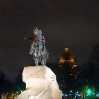 Медный всадник, ночь. :: Игорь Корф Медный всадник, ночь. :: Игорь Корф