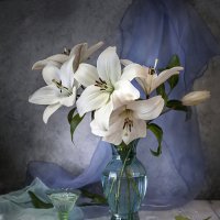 Холодный свет белых лилий. :: Bosanat Холодный свет белых лилий. :: Bosanat