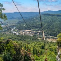 Подъём по канатной дороге :: Игорь Сикорский Подъём по канатной дороге :: Игорь Сикорский