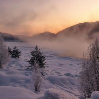 Утро на Телецком озере :: елена беликова