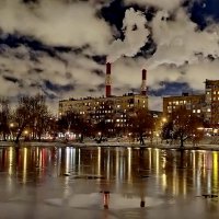 Первый лед, морозный дым :: Александр Чеботарь Первый лед, морозный дым :: Александр Чеботарь