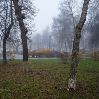 Туманное утро в городе :: Александр Синдерёв