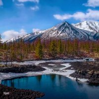 Долина лавовых озёр в Окинском районе Бурятии :: Aleksey Afonin