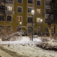 В сквере зимой :: Александр Синдерёв