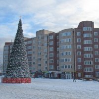 Город Петушки, новогодние :: Николай Чичерин Город Петушки, новогодние :: Николай Чичерин