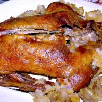 Утка с яблоками :: Людмила Смородинская