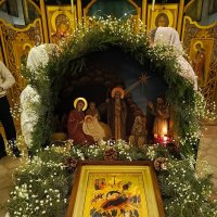Вертеп в нашем Храме в Рождественскую ночь :: Татьяна Пальчикова