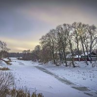 "Зимняя речка во льду. Январь"© :: Владимир Макаров