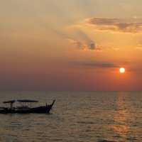 Январский закат на Андаманском море :: Галина Кан