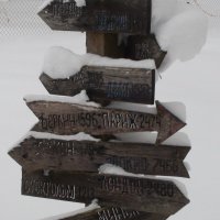 Деревянный дорожный указатель :: fogmeadowww m